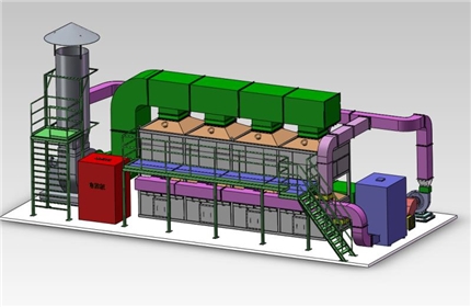 VOC adsorption catalytic combustion device