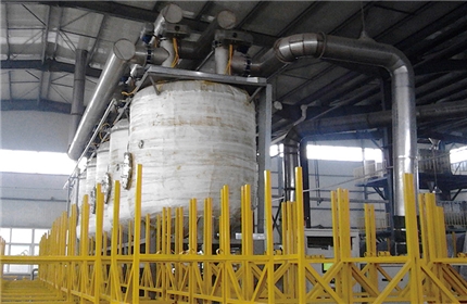 Organic waste gas recovery device for a viscose product in Shahe, Hebei